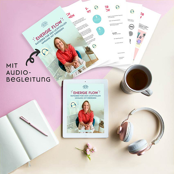 Titelbild: Energie Flow – Ratgeber für den lichtvollen Umgang mit Energien von Melanie Bütikofer